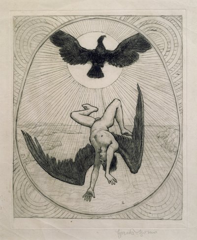 Icarus by Hans Thoma